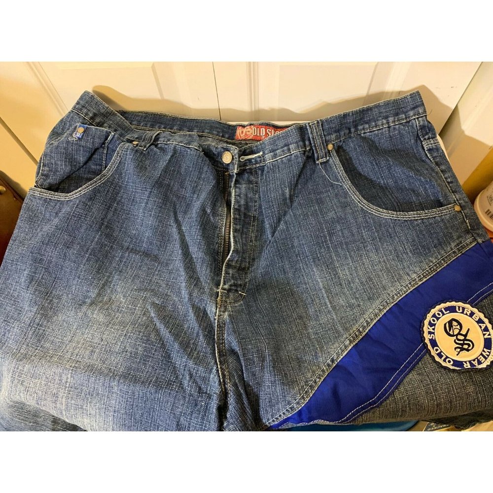 Vtg Old Skool Urban wear Men’s‎ Sz 44 Blue Jeans Shorts